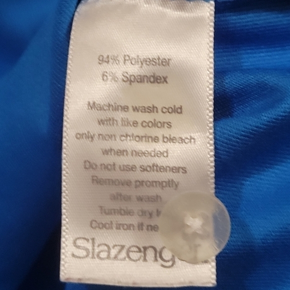 Slazenger Men's blue golf polo size Medium - Picture 5 of 5